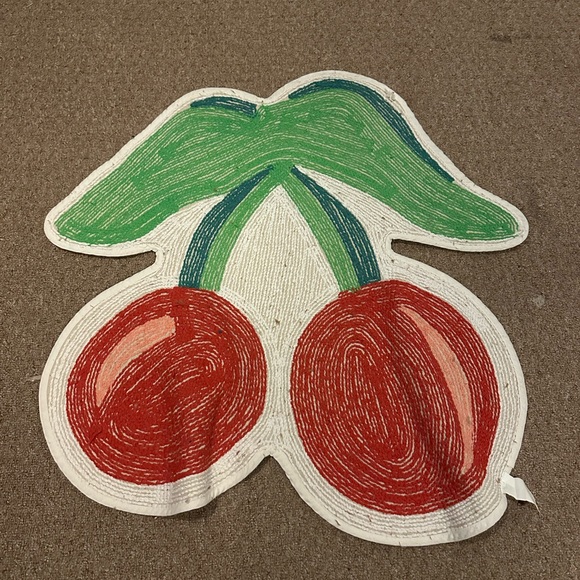 Cherry Shaped Accent Rug - Picture 2 of 2